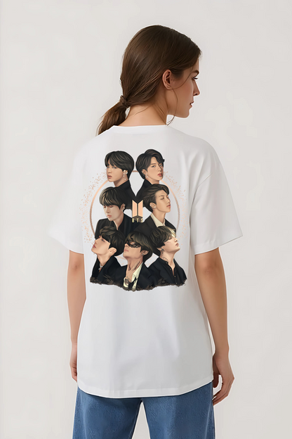BTS-I OVERSIZED TEE WHITE