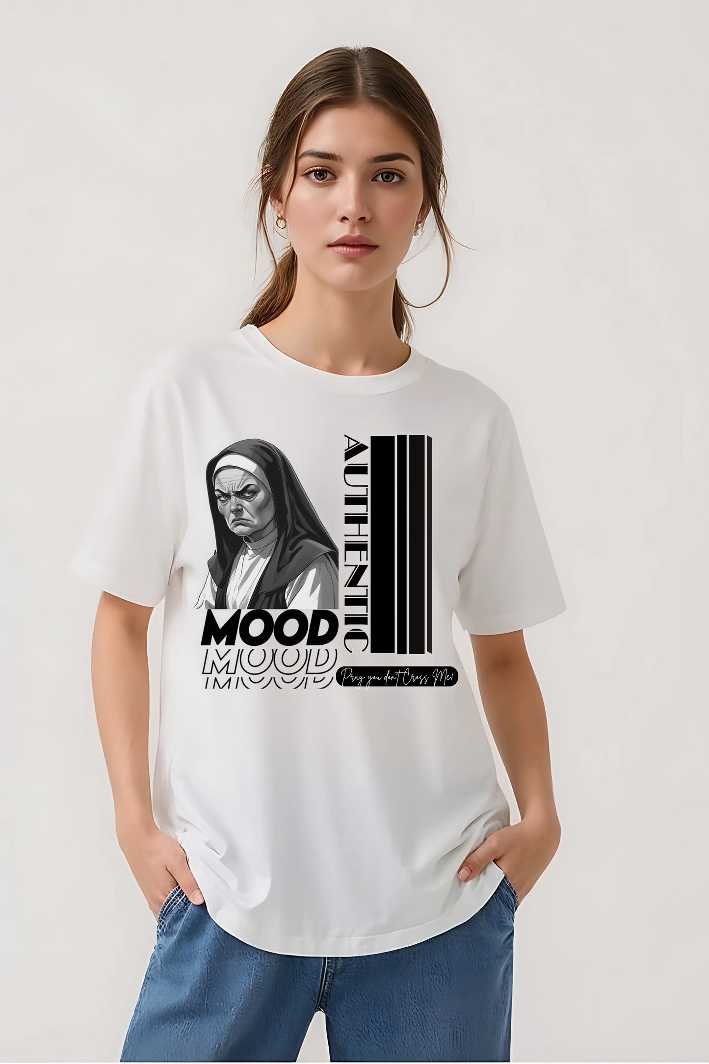AUTHENTIC MOOD OVERSIZED TEE WHITE