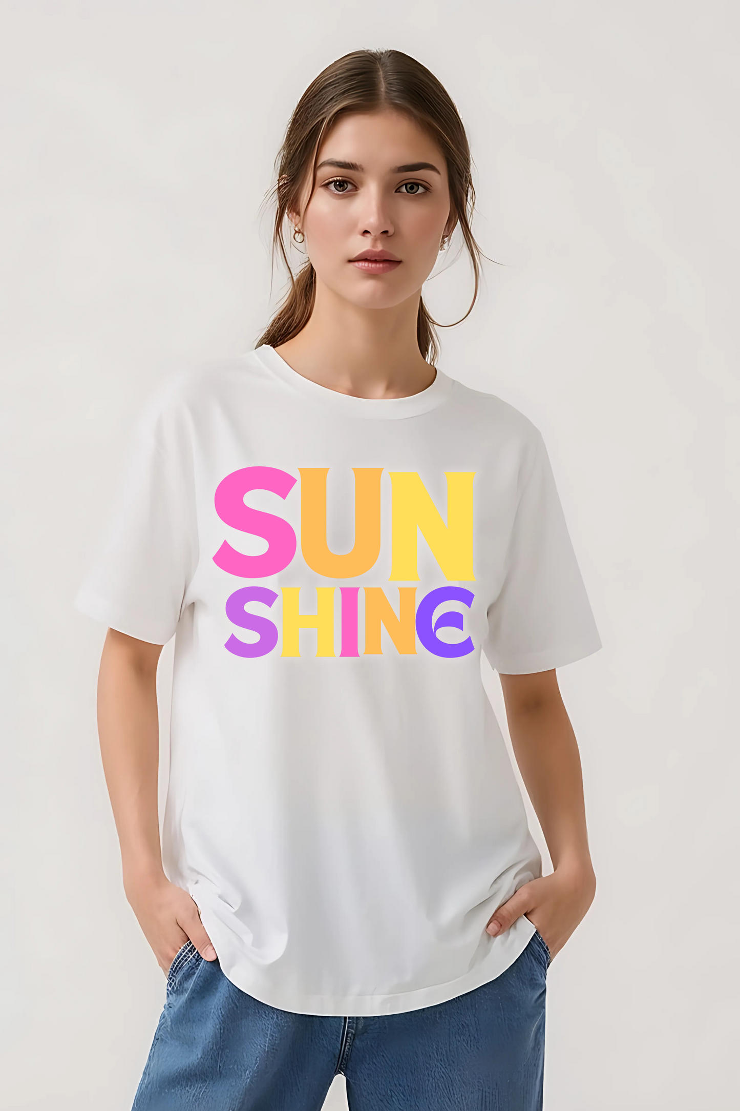 SUNSHINE OVERSIZED TEE WHITE
