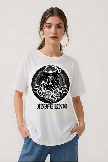 INFERNO OVERSIZED TEE WHITE