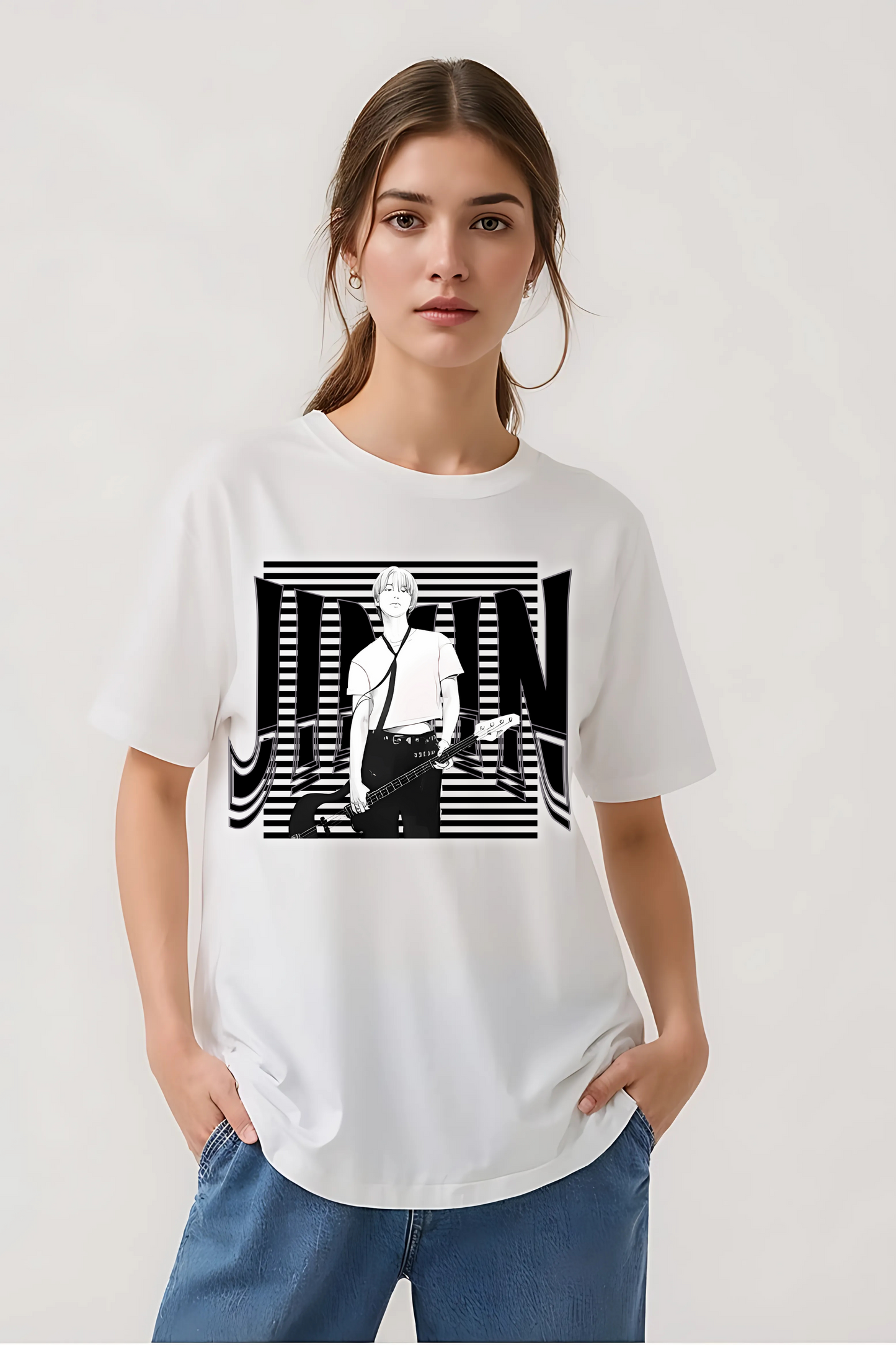 JIMIN OVERSIZED TEE WHITE