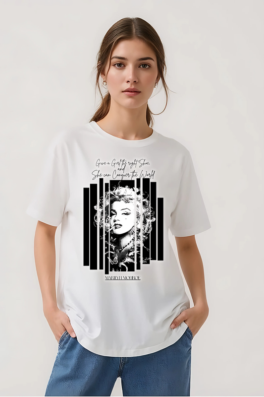 MARILYN MONROE OVERSIZED TEE WHITE