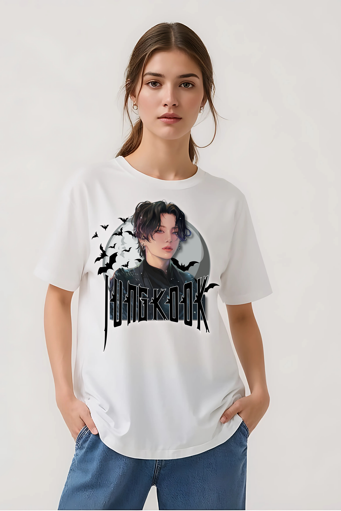 JUNGKOOK OVERSIZED TEE WHITE