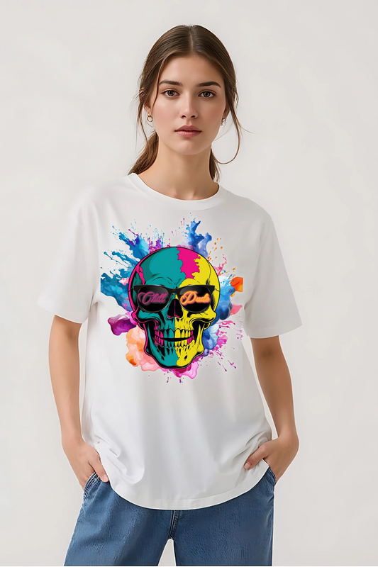 CHILL DUDE OVERSIZED TEE WHITE