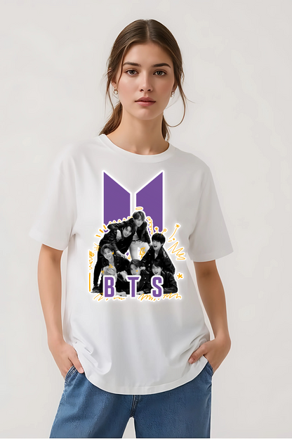 BTS ARMY OVERSIZED TEE WHITE