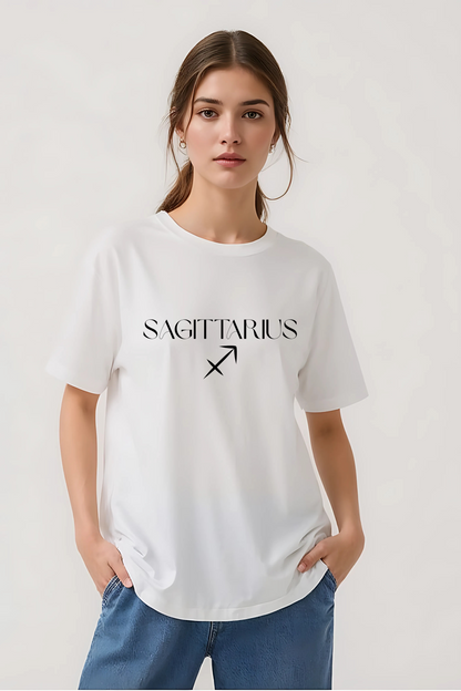 SAGITTARIUS OVERSIZED TEE WHITE