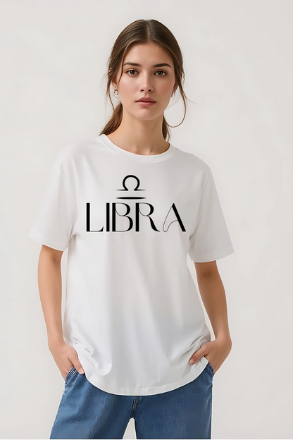 LIBRA OVERSIZED TEE WHITE