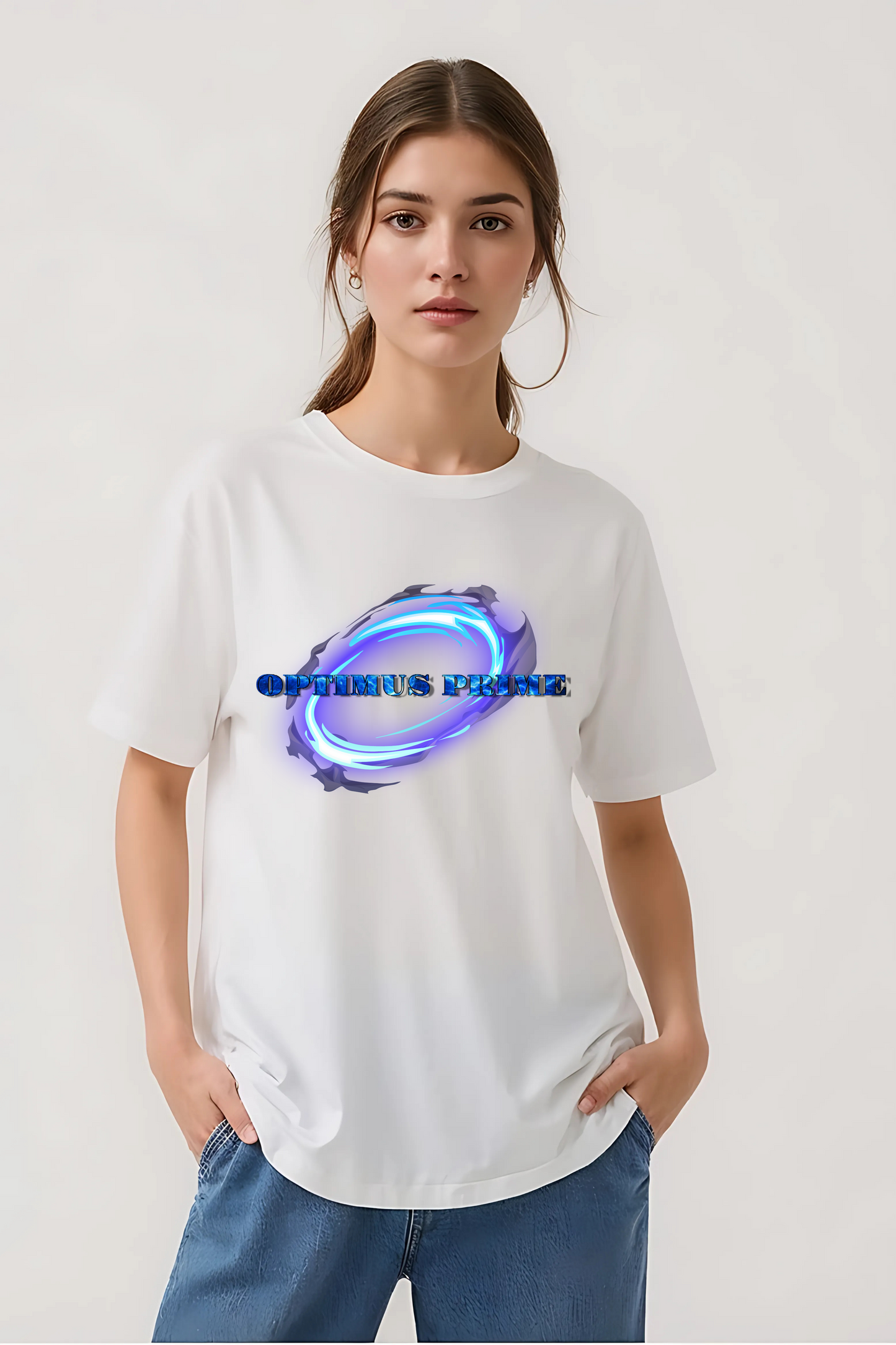 OPTIMUS PRIME OVERSIZED TEE WHITE
