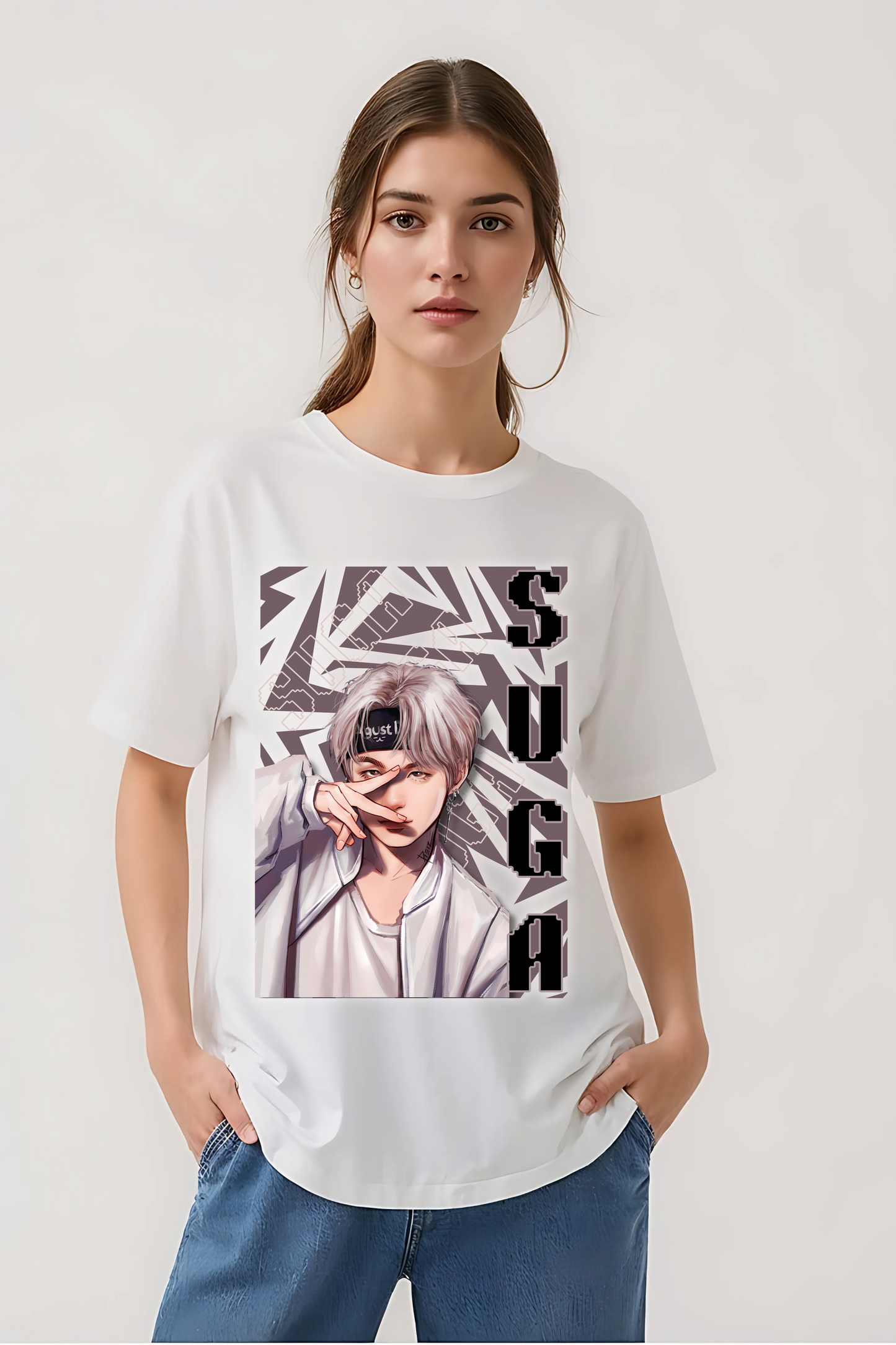 SUGA OVERSIZED TEE WHITE