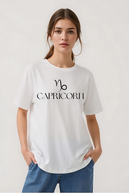 CAPRICORN OVERSIZED TEE WHITE