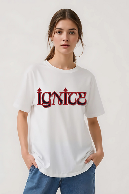 IGNITE GRAPHIC OVERSIZED TEE WHITE