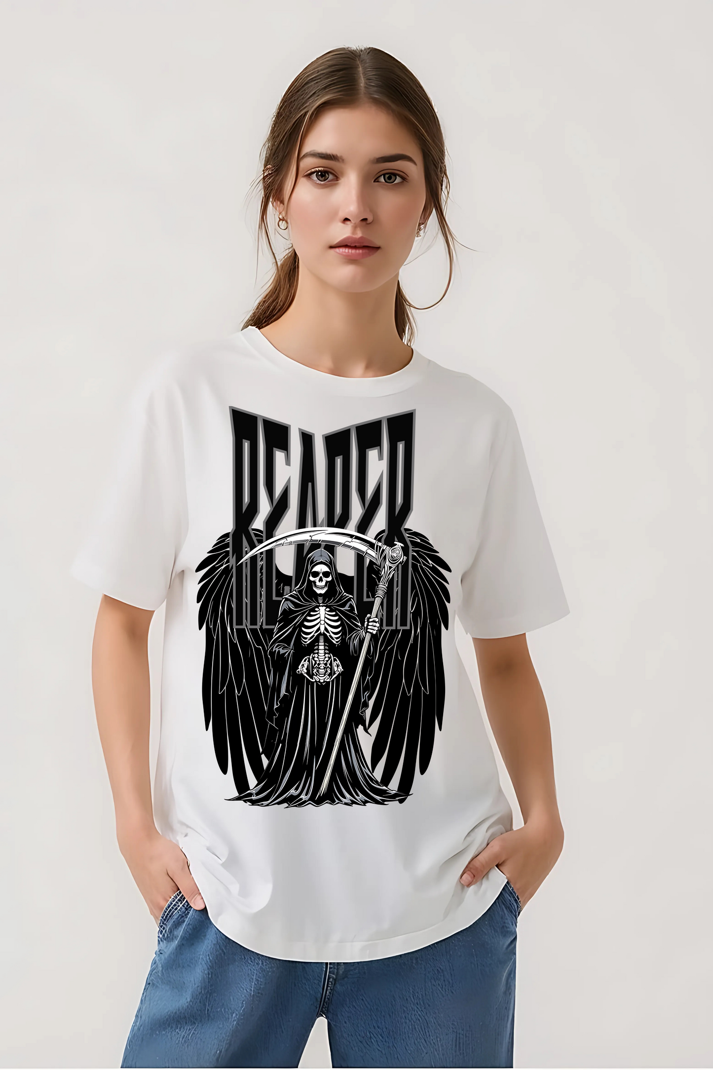 REAPER OVERSIZED TEE WHITE