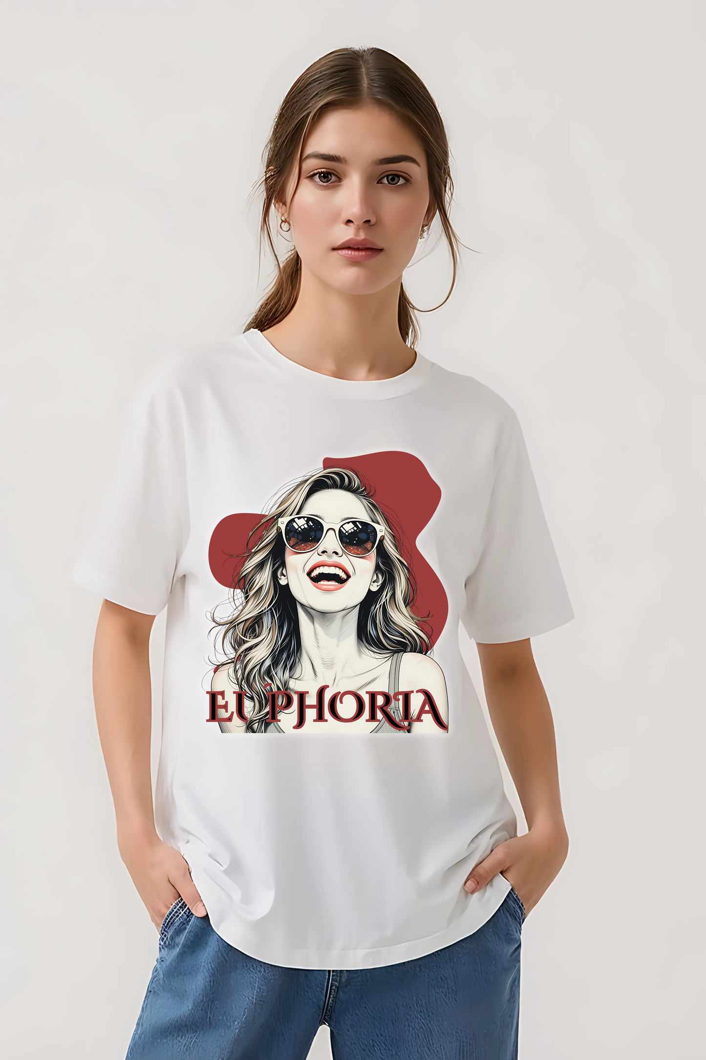 EUPHORIA OVERSIZED TEE WHITE