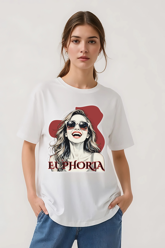 EUPHORIA OVERSIZED TEE WHITE