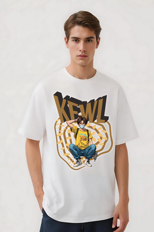 KEWL OVERSIZED TEE WHITE
