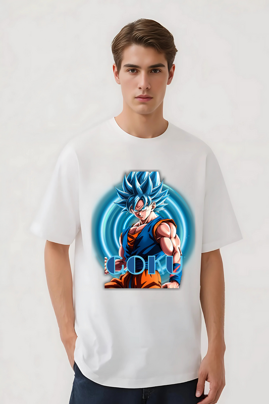 GOKU GRAPHIC OVERSIZED TEE WHITE