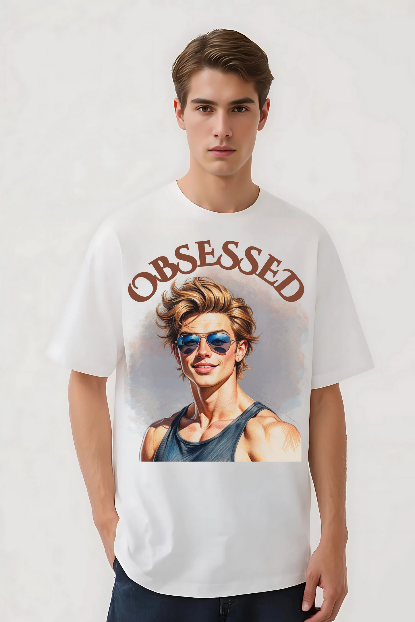 OBSESSED OVERSIZED TEE WHITE