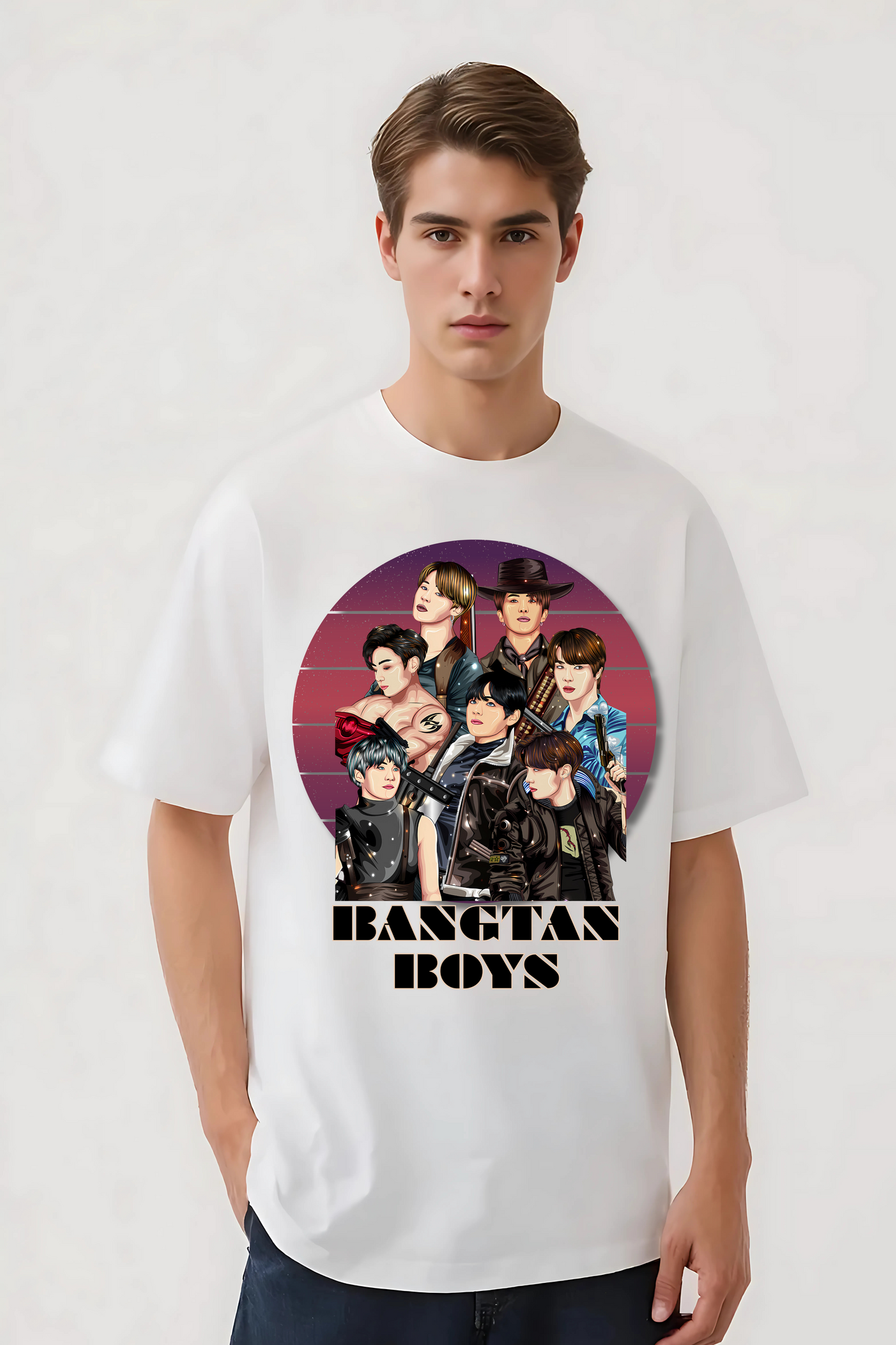 BTS OVERSIZED TEE WHITE