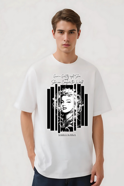 MARILYN MONROE OVERSIZED TEE WHITE
