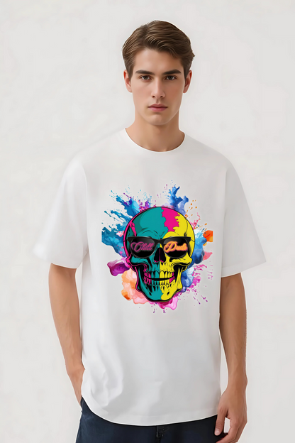 CHILL DUDE OVERSIZED TEE WHITE