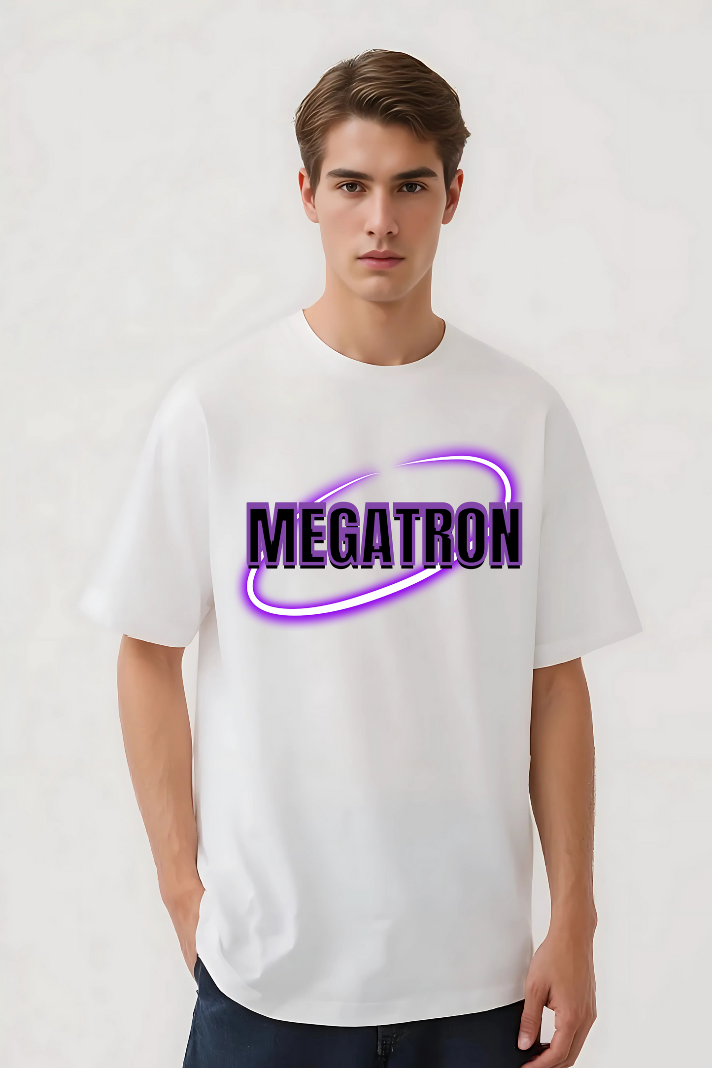 MEGATRON OVERSIZED TEE WHITE