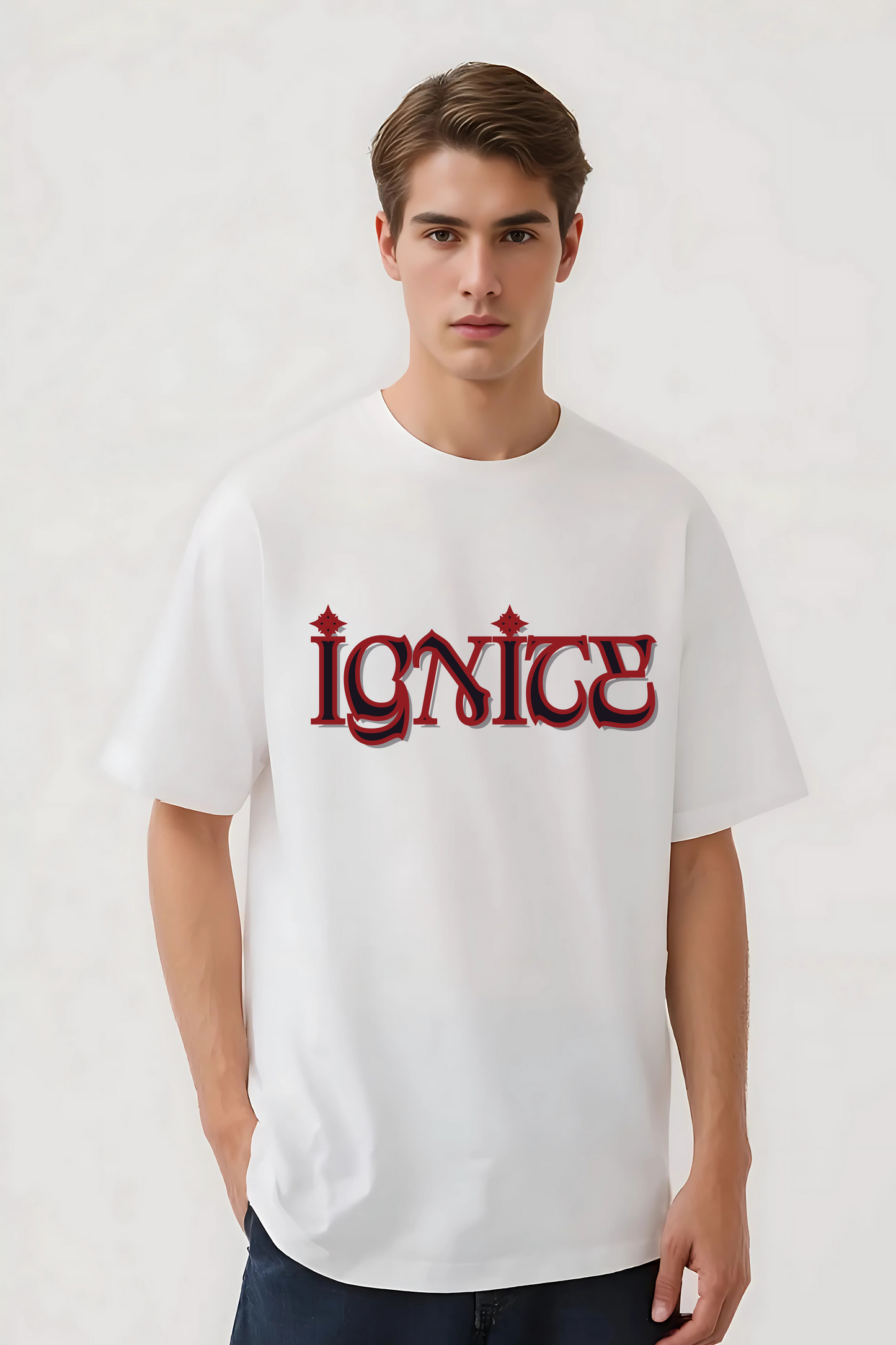 IGNITE GRAPHIC OVERSIZED TEE WHITE