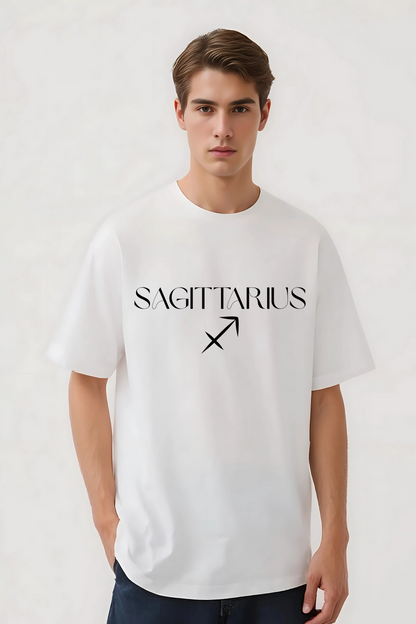 SAGITTARIUS OVERSIZED TEE WHITE