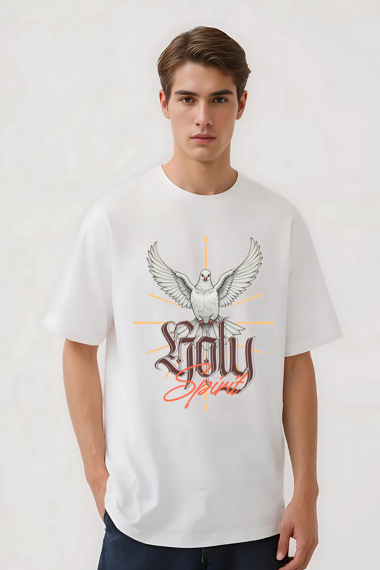 HOLY SPIRIT OVERSIZED TEE WHITE