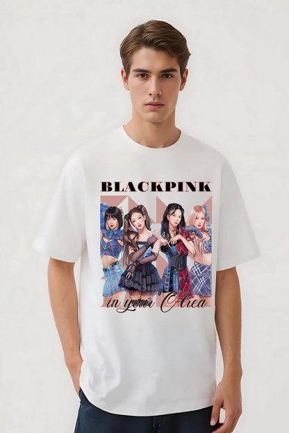 BLACKPINK OVERSIZED TEE WHITE