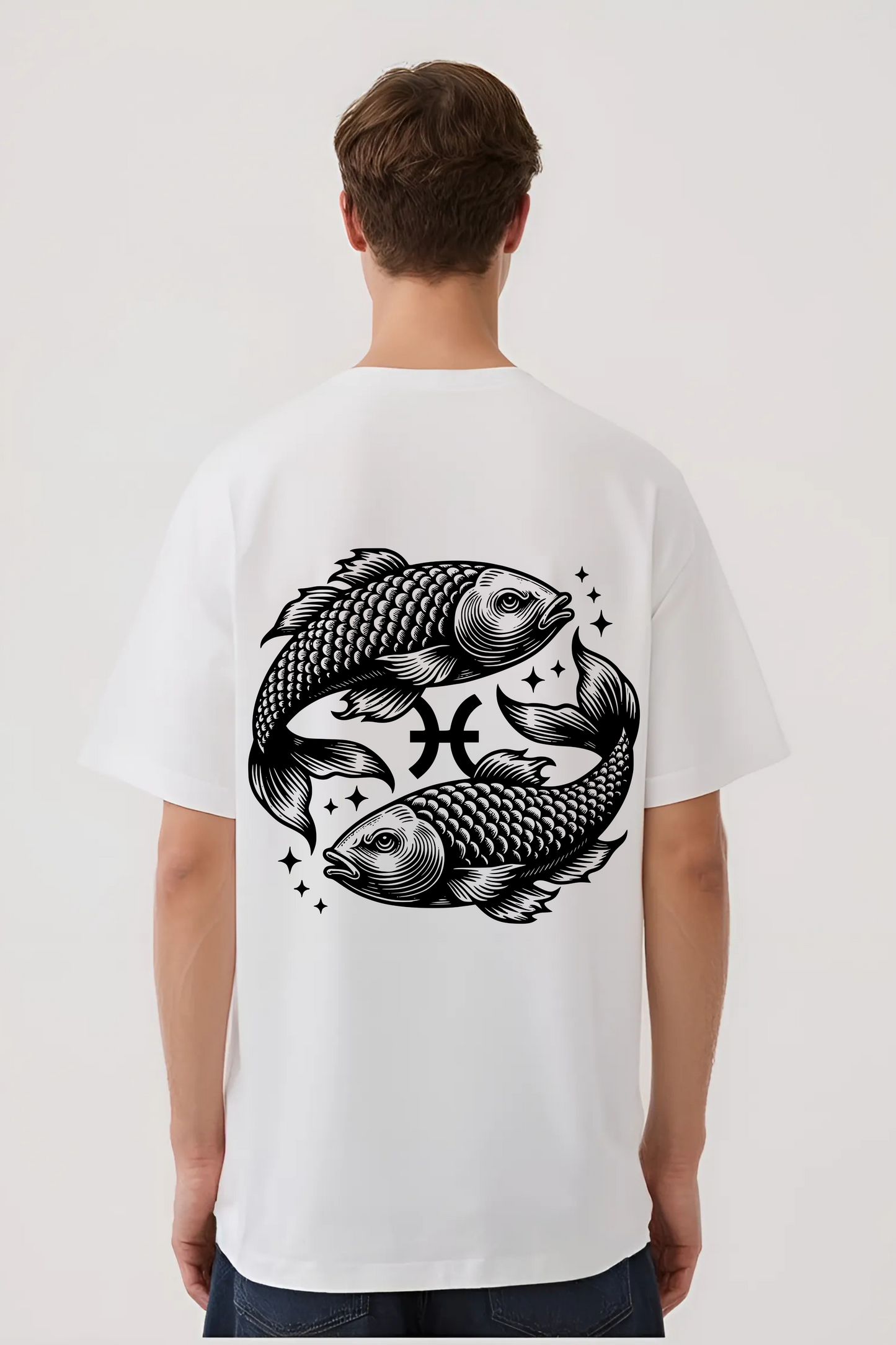 PISCES OVERSIZED TEE WHITE