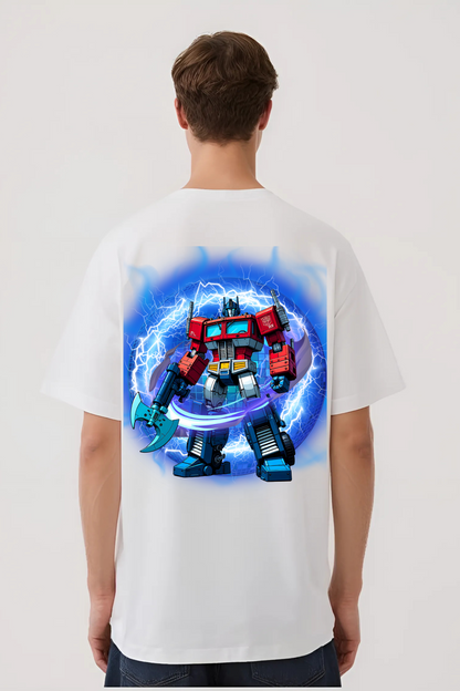 OPTIMUS PRIME OVERSIZED TEE WHITE