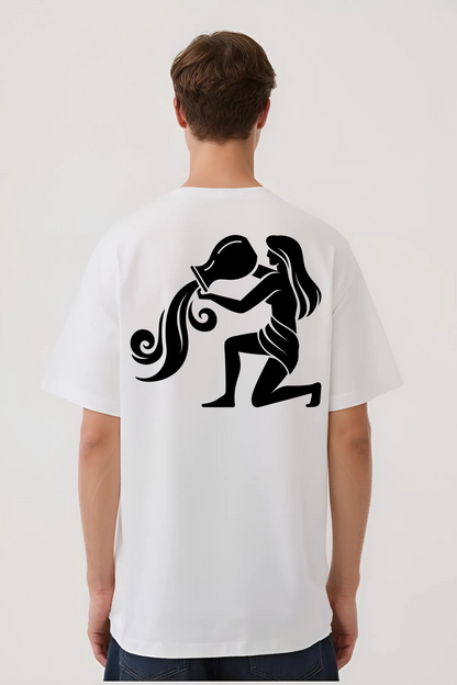 AQUARIUS OVERSIZED TEE WHITE