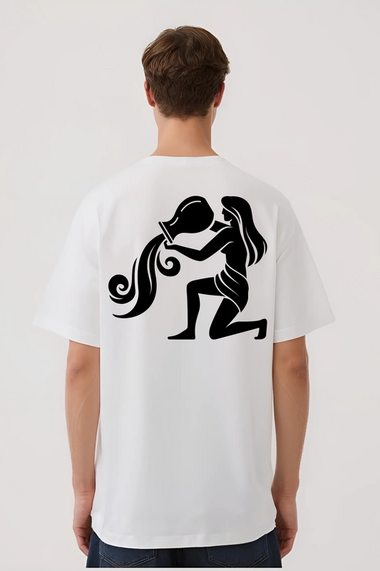 AQUARIUS OVERSIZED TEE WHITE