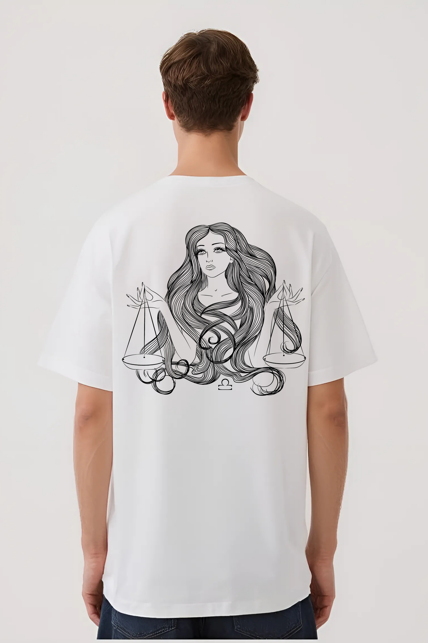 LIBRA OVERSIZED TEE WHITE