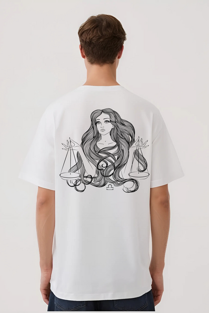 LIBRA OVERSIZED TEE WHITE