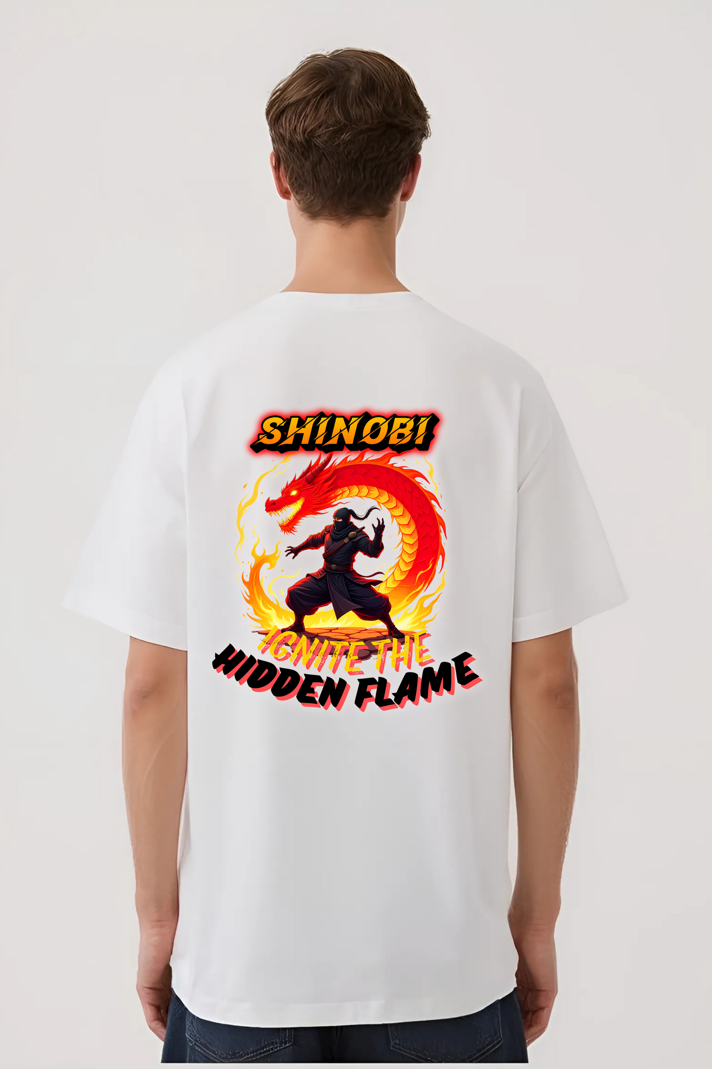 SHINOBI OVERSIZED TEE WHITE