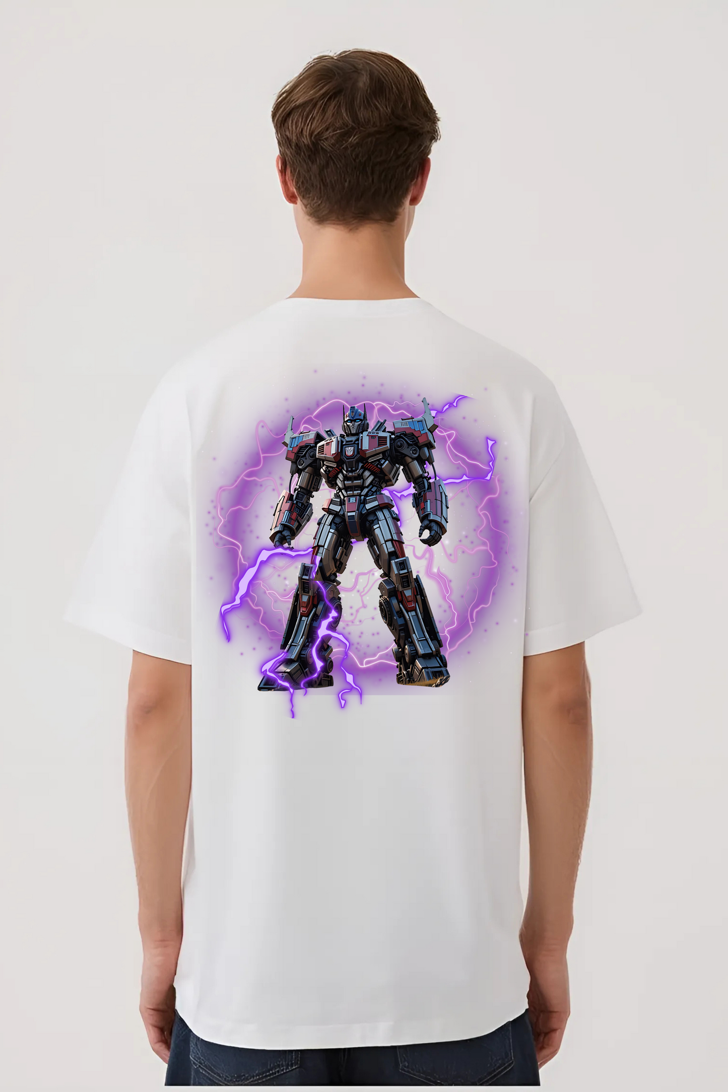 MEGATRON OVERSIZED TEE WHITE