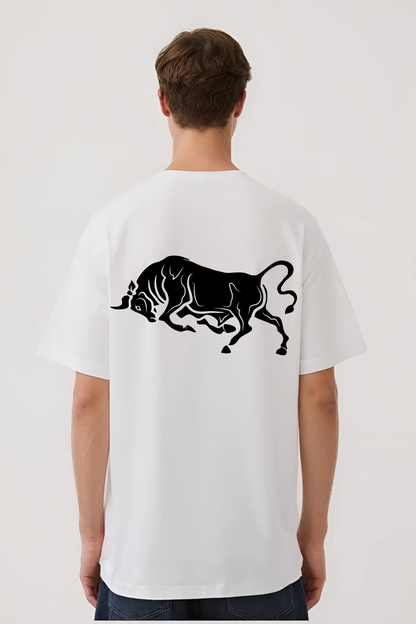 TAURUS OVERSIZED TEE WHITE