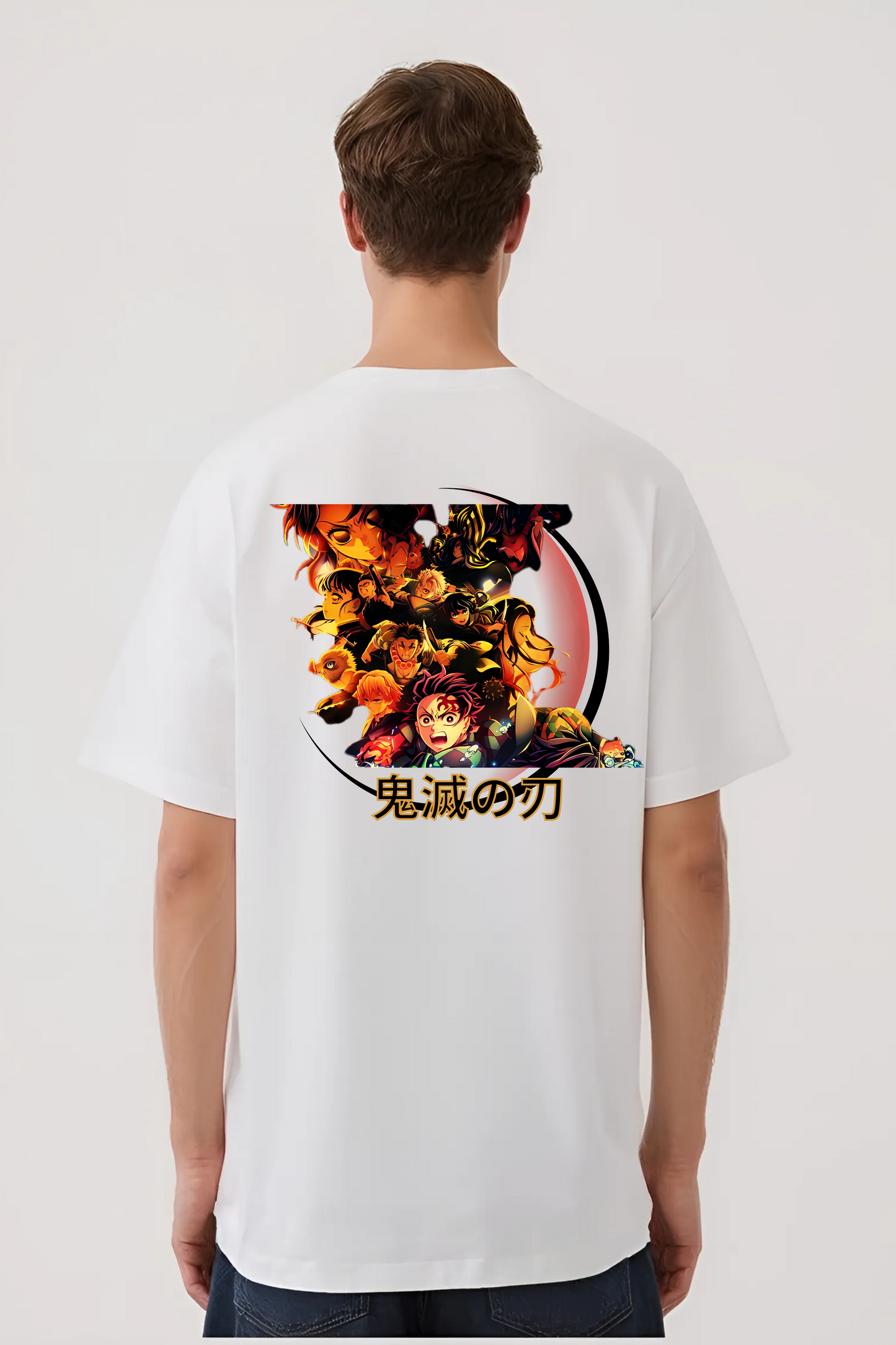 DEMON SLAYER OVERSIZED TEE WHITE