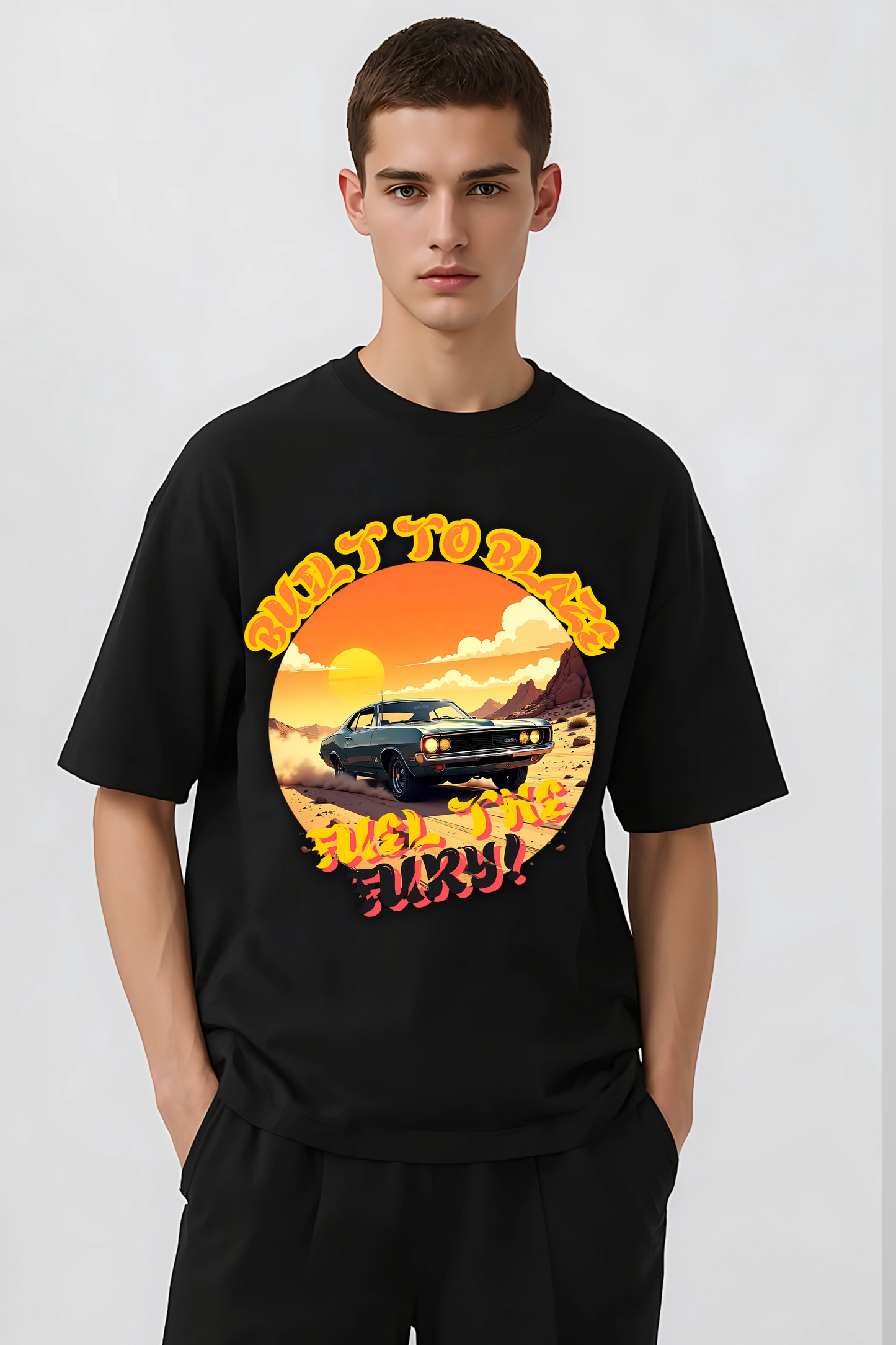 BLAZE OVERSIZED TEE BLACK