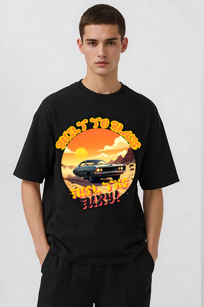 BLAZE OVERSIZED TEE BLACK