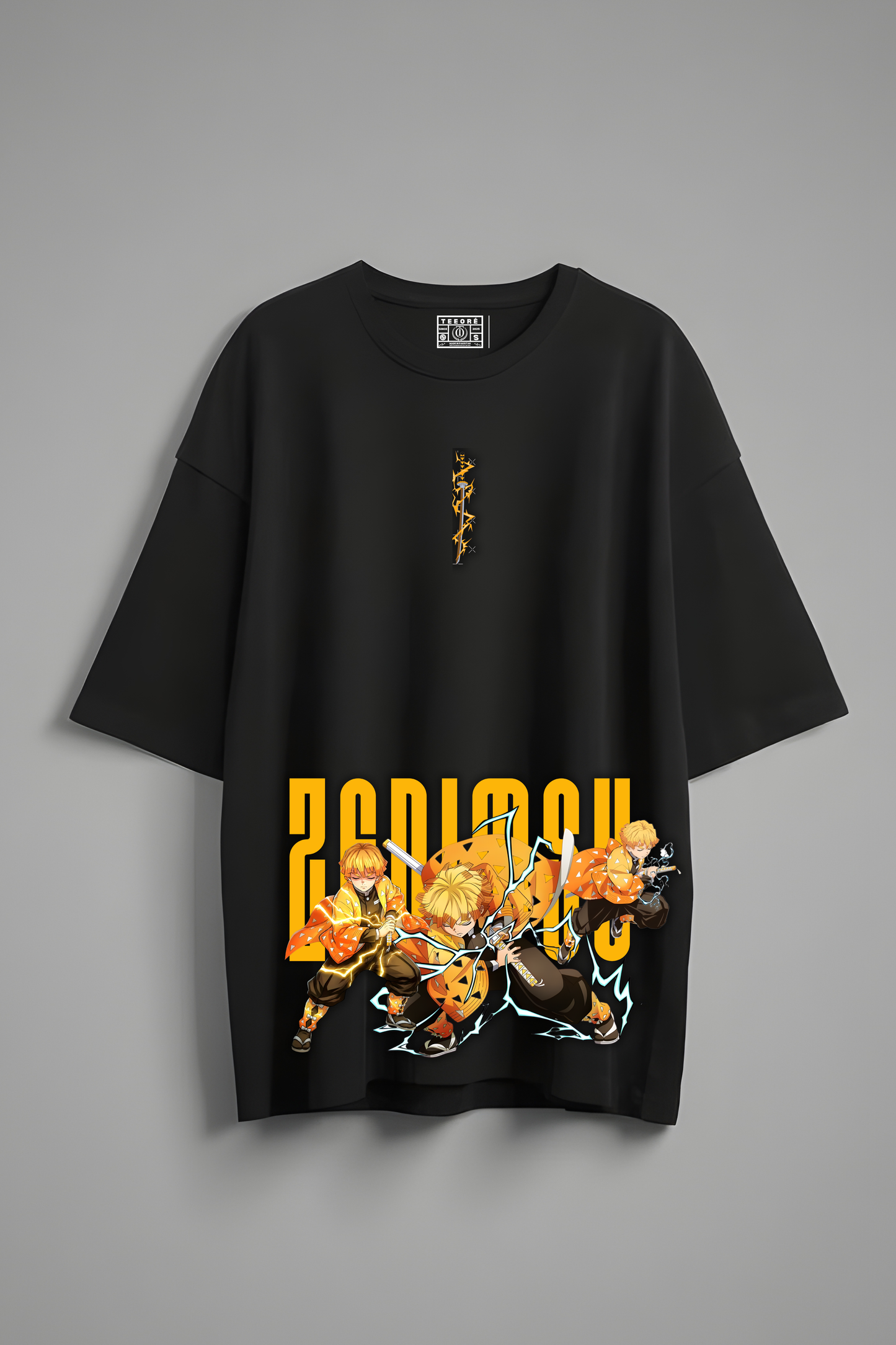 ZENITSU OVERSIZED T-SHIRT BLACK