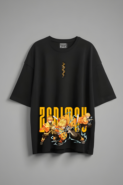 ZENITSU OVERSIZED T-SHIRT BLACK