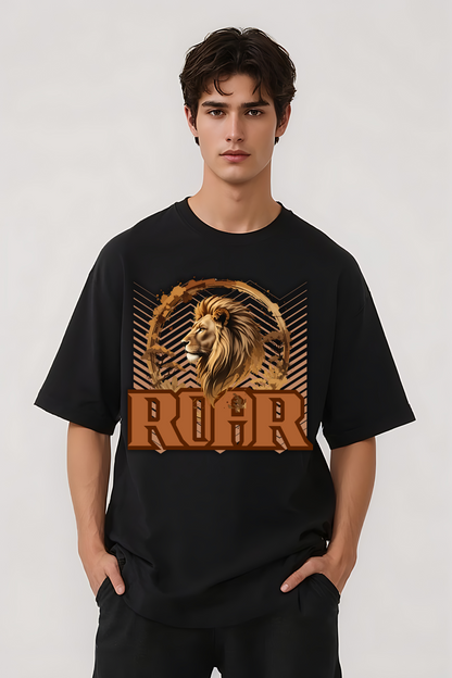 ROAR OVERSIZED TEE BLACK