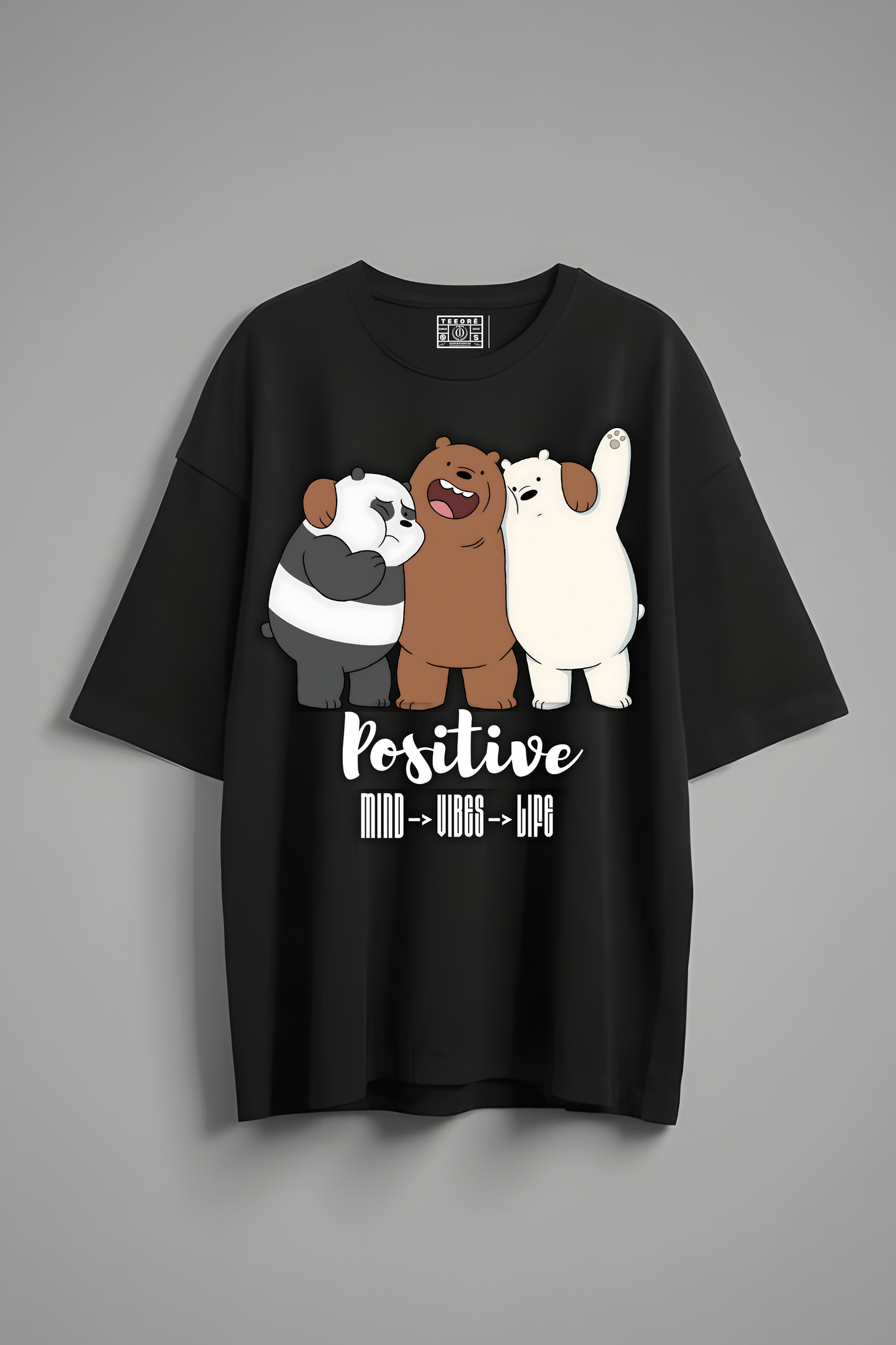 THREE BARE BEARS OVERSIZED T-SHIRT