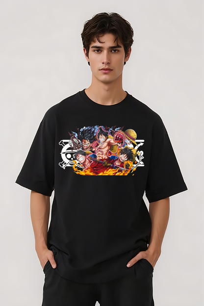 ONE PIECE OVERSIZED TEE BLACK