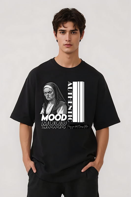 AUTHENTIC MOOD OVERSIZED TEE BLACK