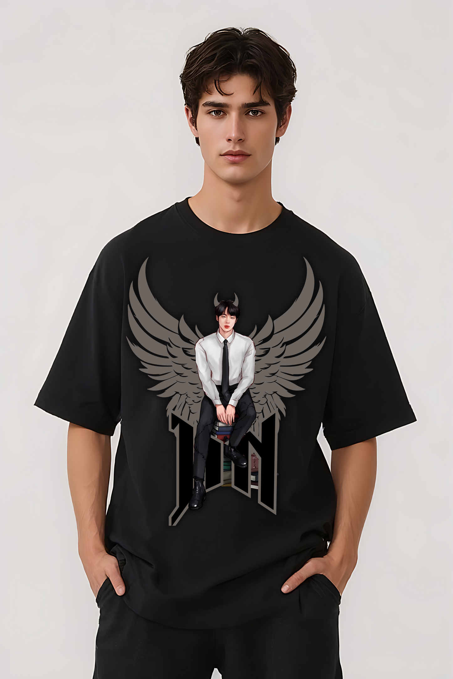 JIN OVERSIZED TEE BLACK