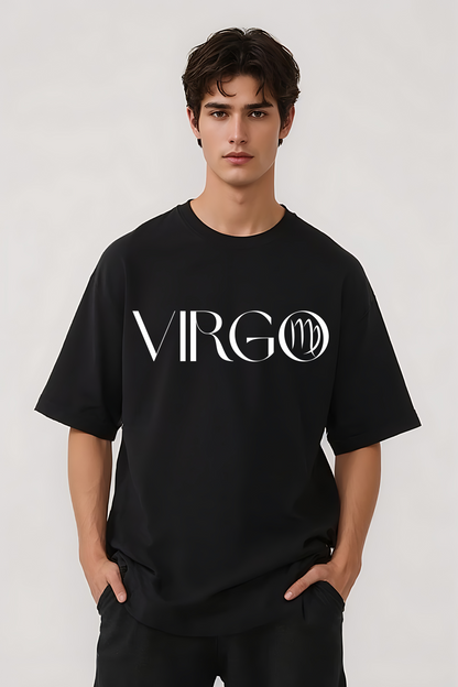 VIRGO OVERSIZED TEE BLACK