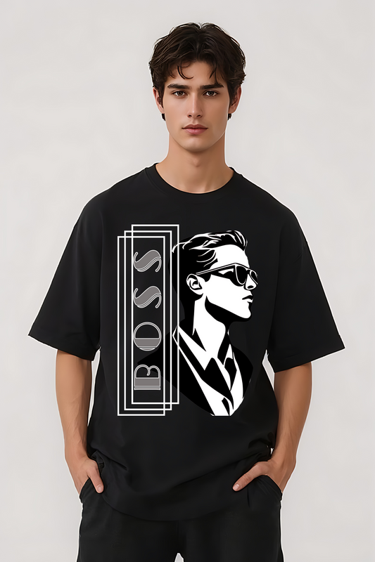 BOSS OVERSIZED TEE BLACK